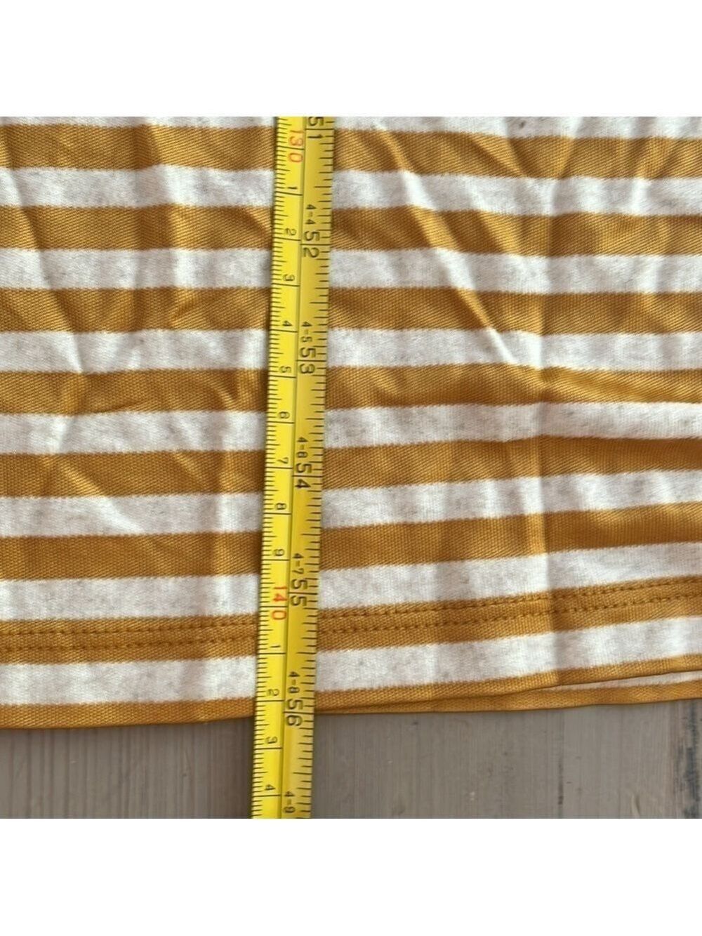 MaxMara Leisure Cina Striped Sleeveless Jersey Maxi Dress in Ochre / Mustard - Picture 9 of 15